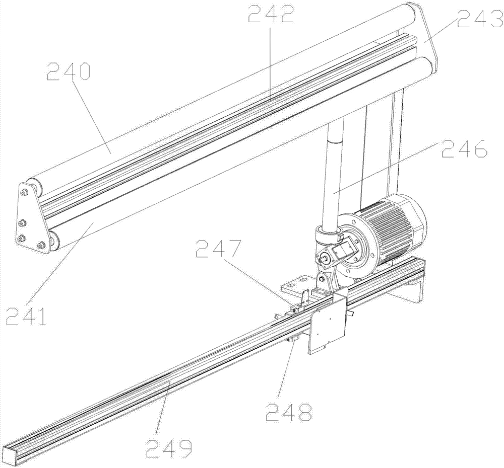 Full-automatic material distribution machine capable of achieving longitudinal sewing