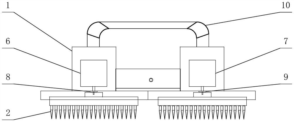 High-frequency vibration blackboard eraser and controlling method thereof