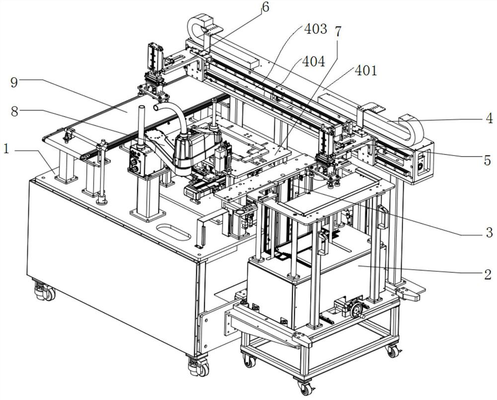 Automatic gluing machine for bipolar plate of fuel cell