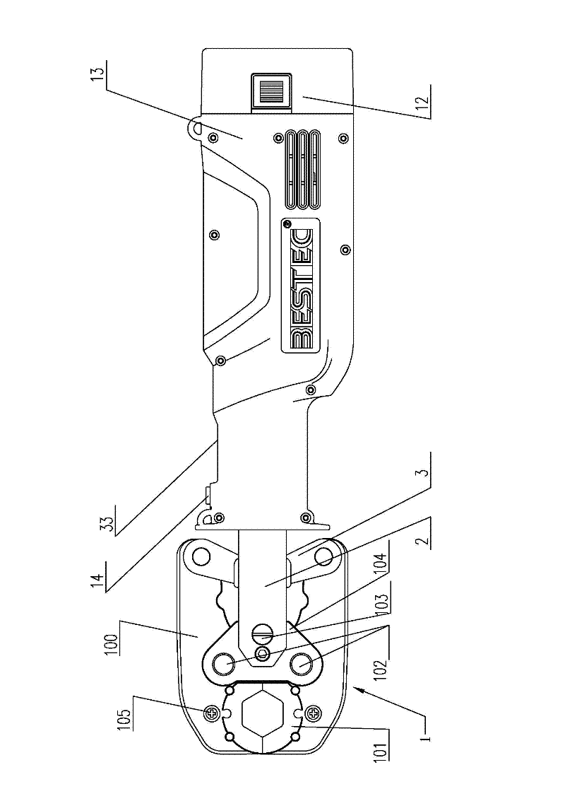 Portable electric pincers