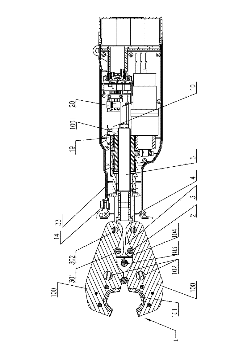 Portable electric pincers