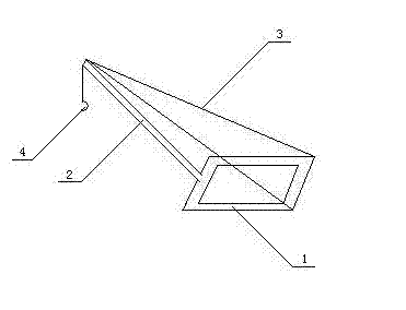 Forklift heightening type hoisting device