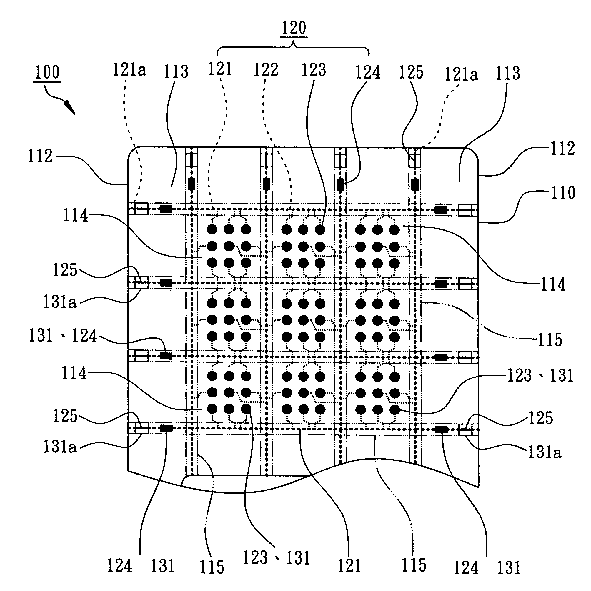 Method and structure for prevention leakage of substrate strip