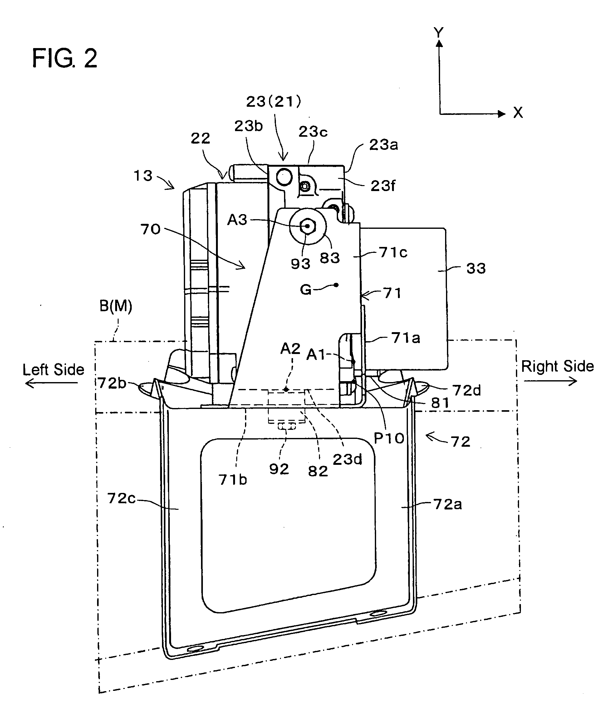 Motion control device for vehicle