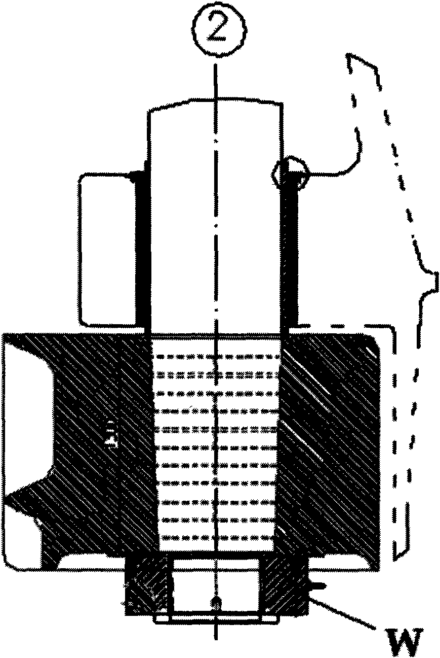 Installation tool and installation method for rudderstock hydraulic nut of supertanker