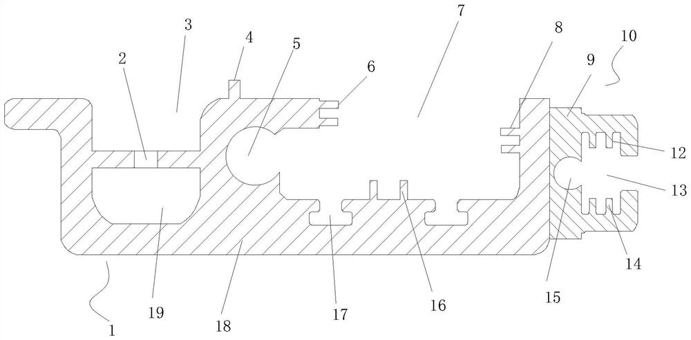 Automobile skylight guide rail stabilizing and buffering device