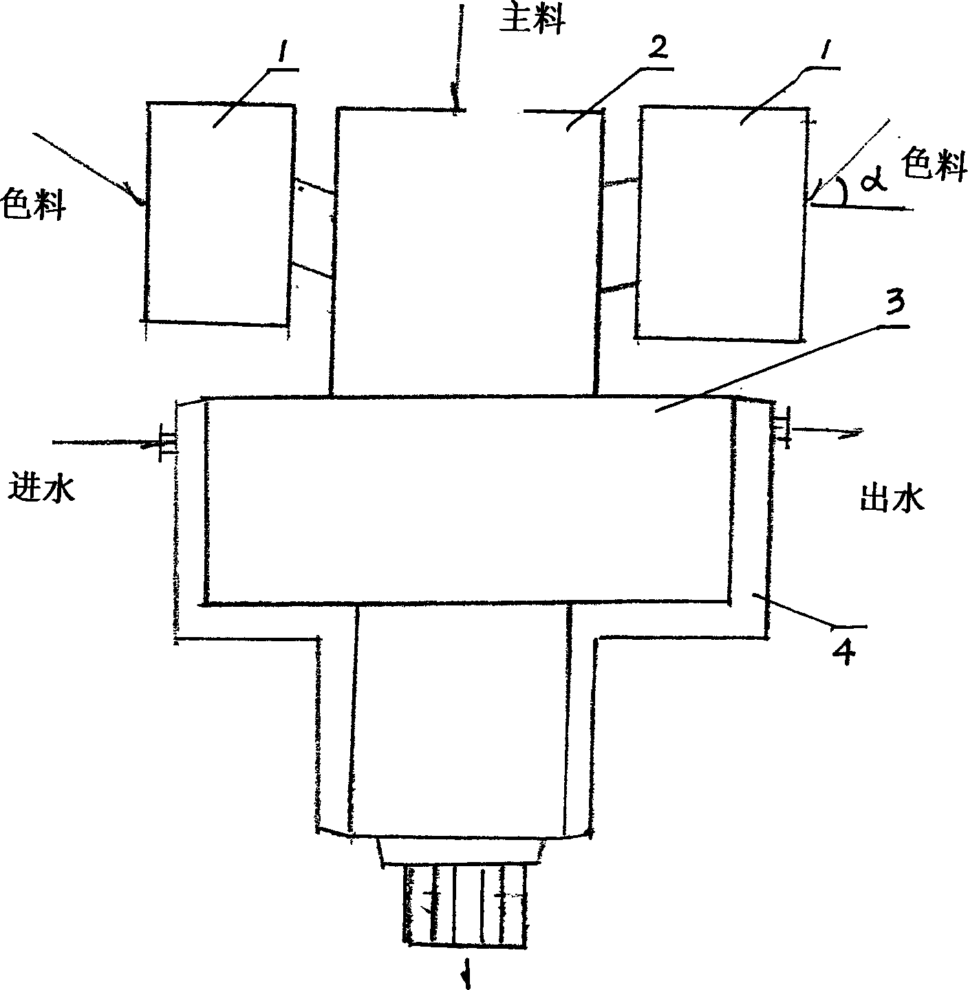 Method and equipment for producing art veins cleavage tile