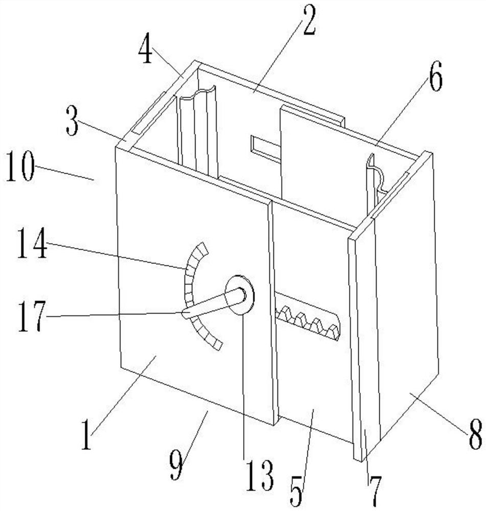 Fast packaging box with adjustable structure