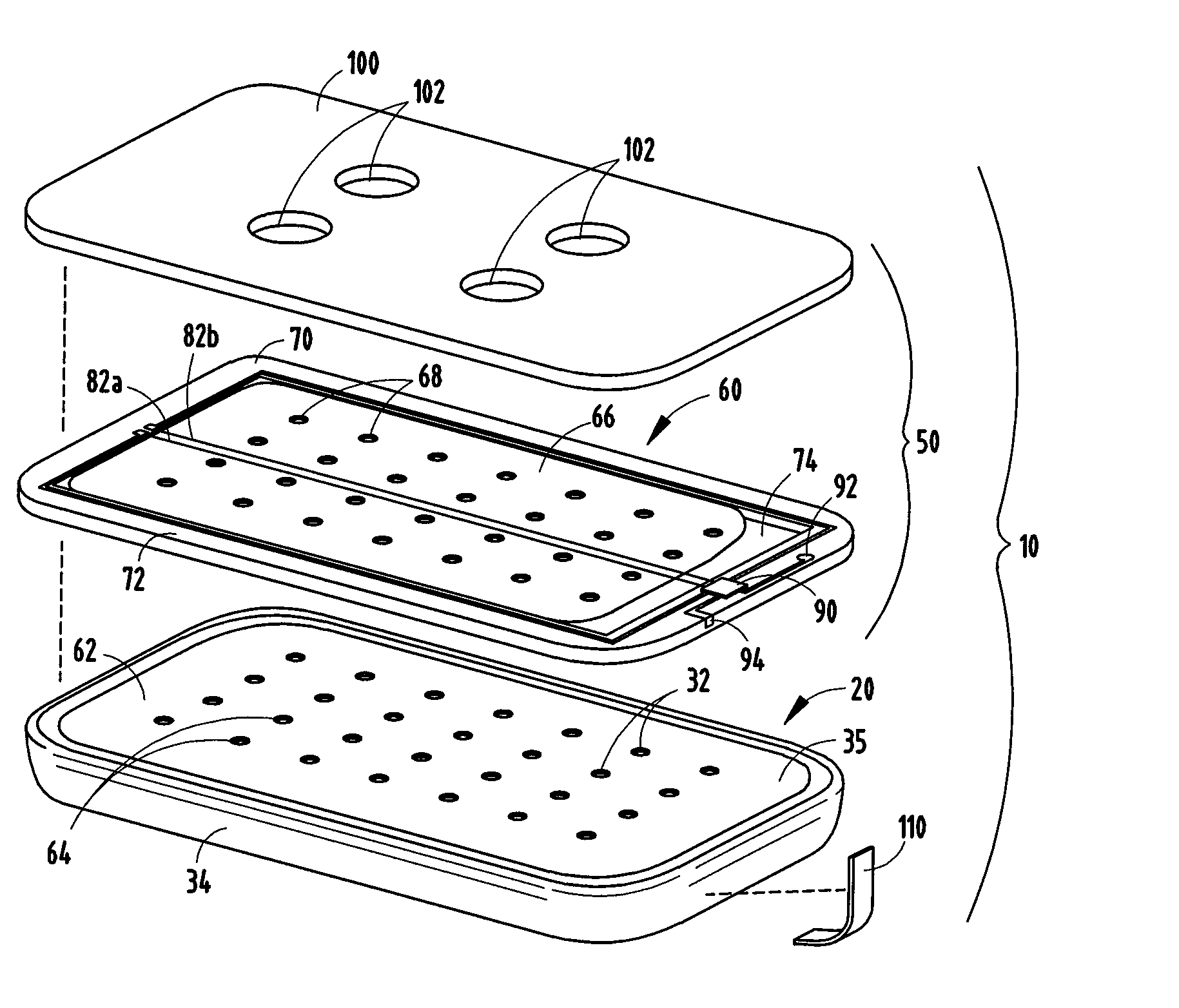 Battery fluid manager using shape memory alloy components with different actuation temperatures