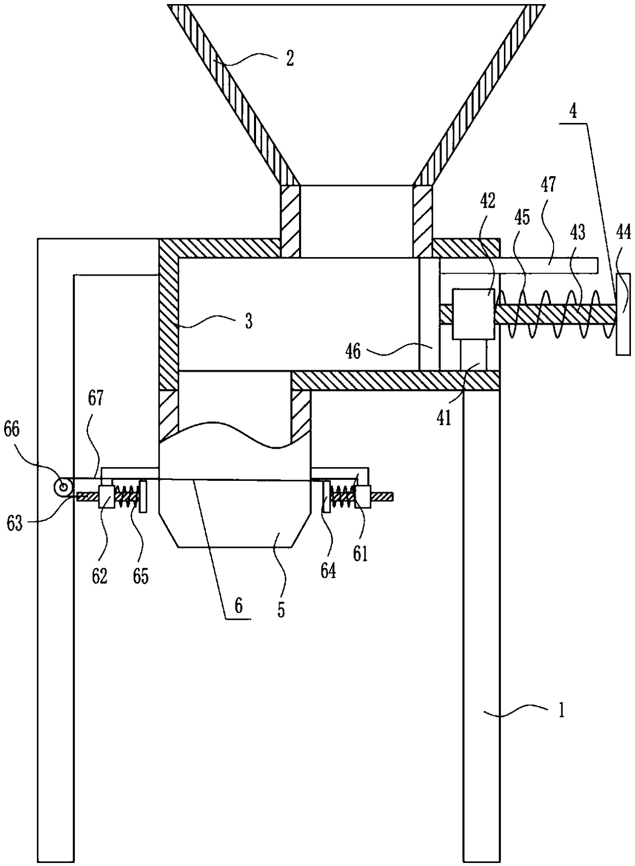 Navel orange bagging auxiliary device for fruit deep processing