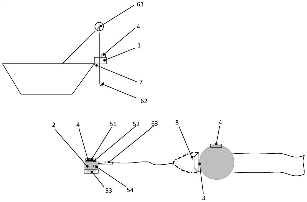 Auxiliary-ship-free trailing suction ship bow blowing female and male head intelligent butt joint system and method