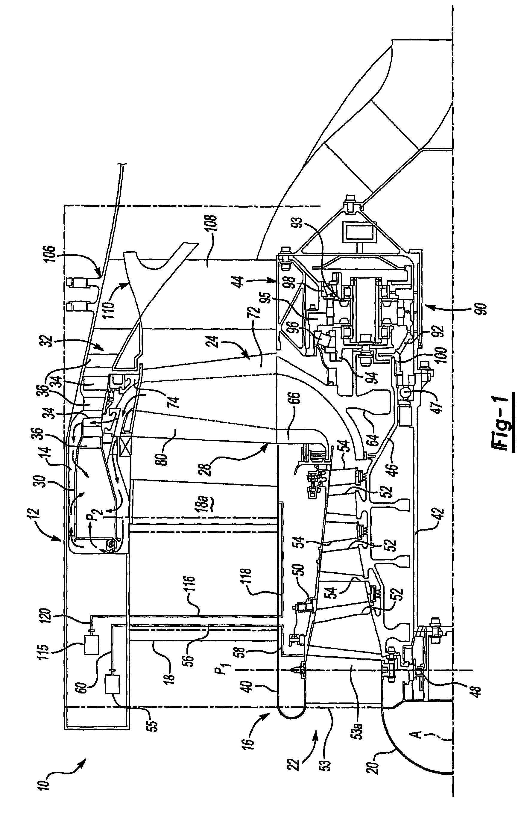 Plurality of individually controlled inlet guide vanes in a turbofan engine and corresponding controlling method