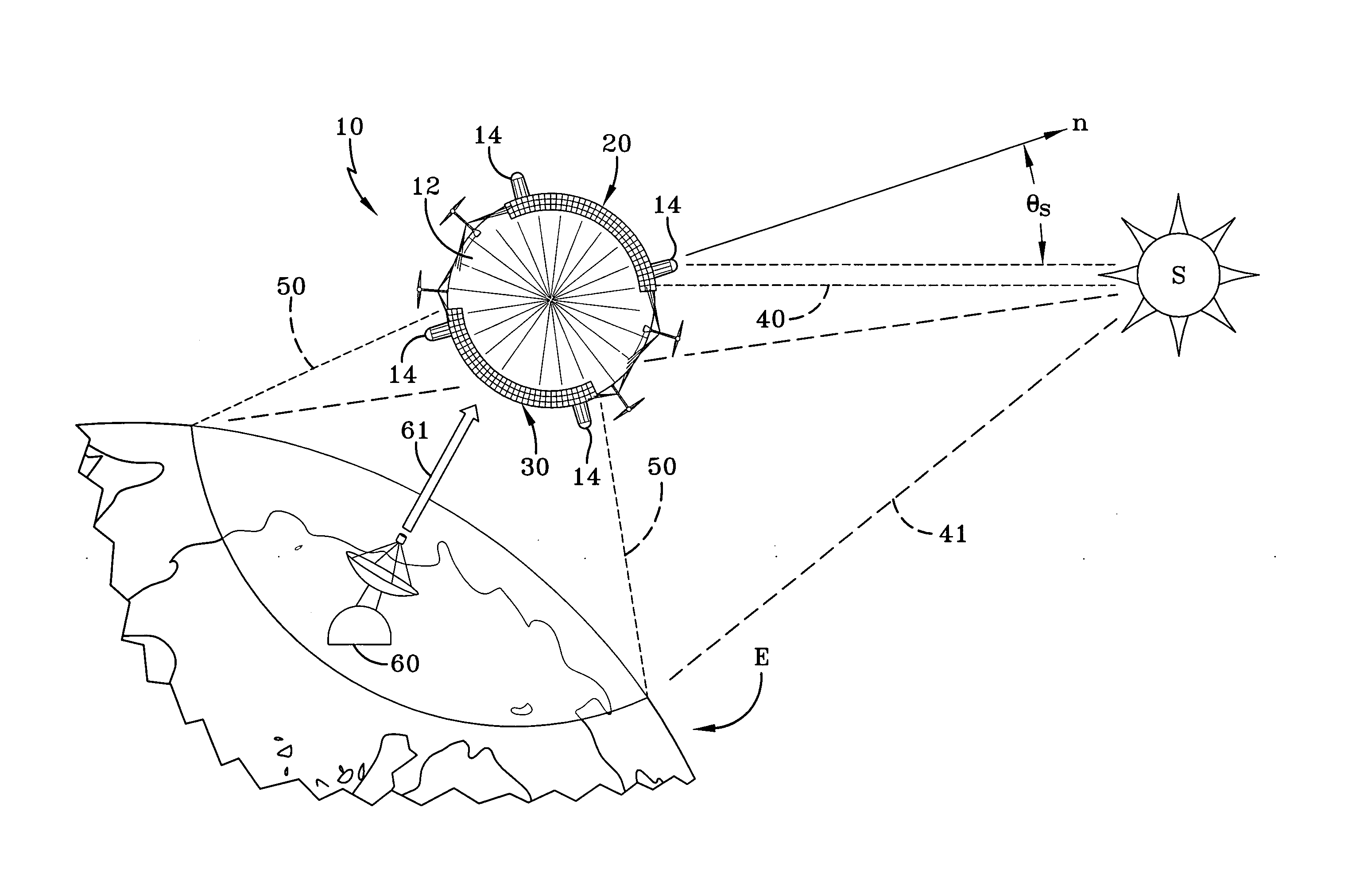 Albedo-derived airship power system