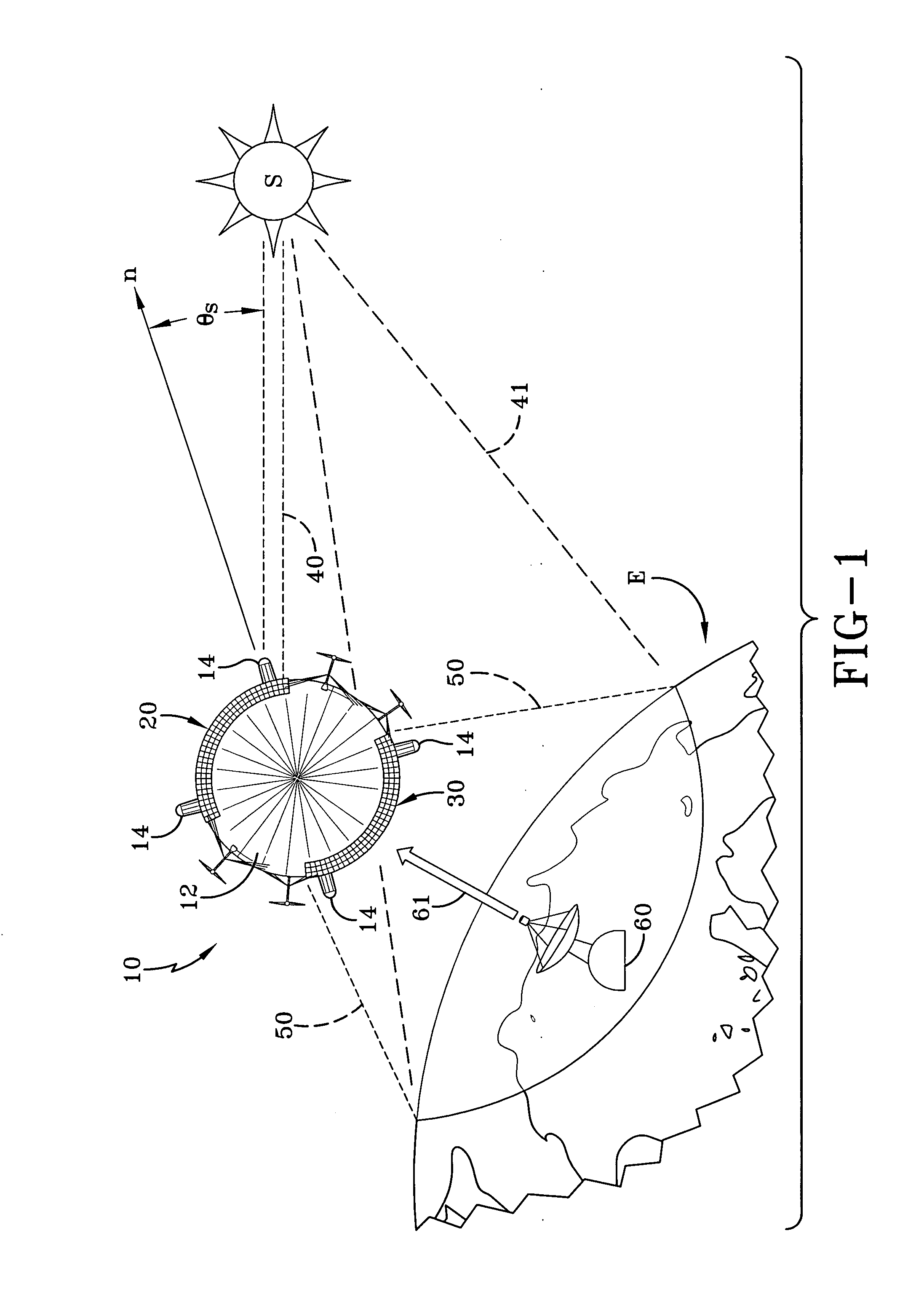 Albedo-derived airship power system