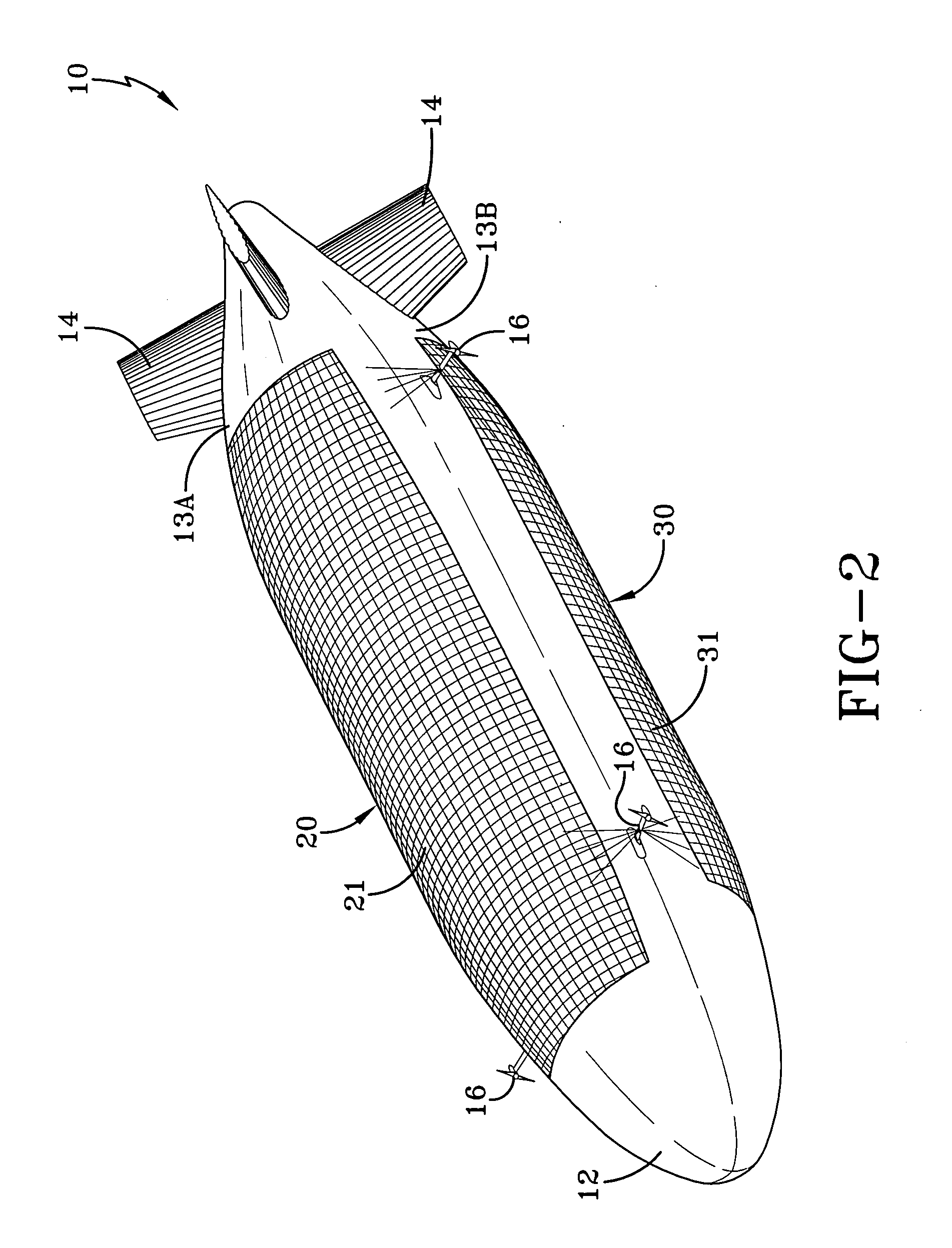 Albedo-derived airship power system