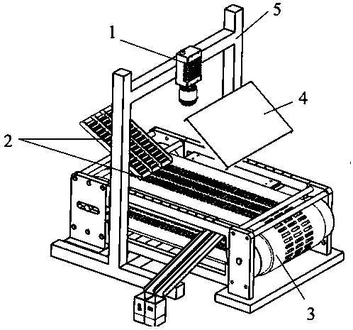 Detection device of excircular surface defect of tapered roller