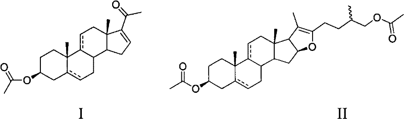 Method for synthetizing dehydropregnenolone acetate and isotype substance thereof