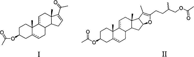 Method for synthetizing dehydropregnenolone acetate and isotype substance thereof