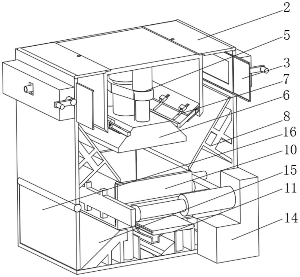 Garbage compression, classification and recovery treatment device