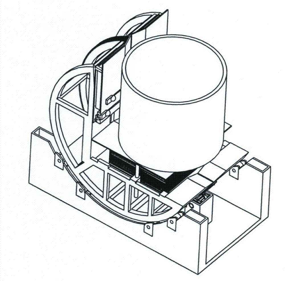 Respectively moving and turning double-air-bag three degree-of-freedom 90/180 degree turnover machine