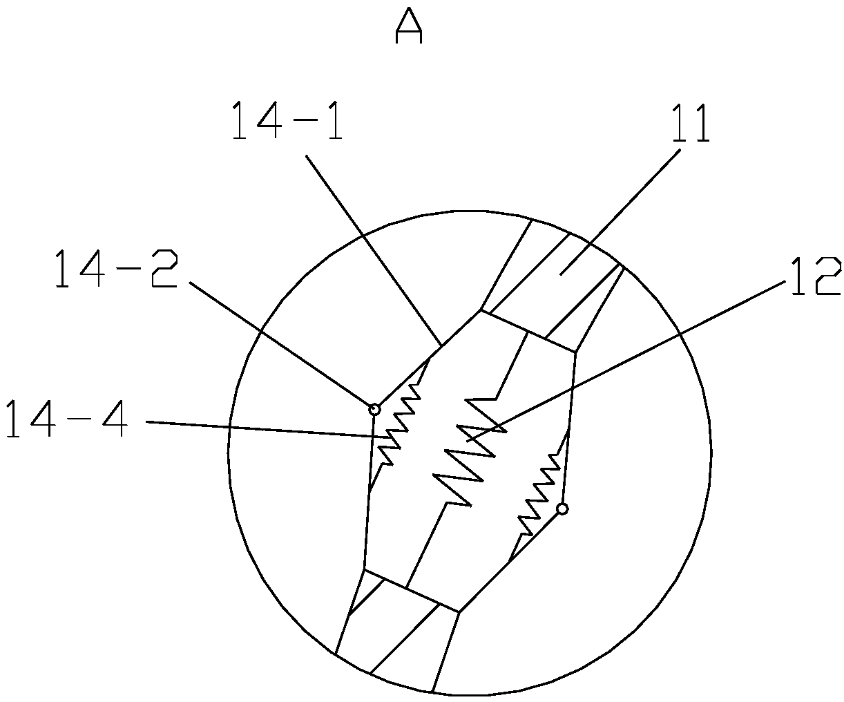 Deformation self-adaptive drainage anti-slide pile for expansive soil side slope and construction method