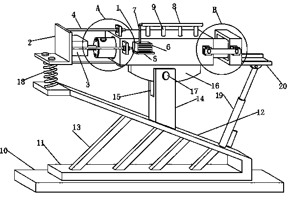 Hornet bee pupa rotating type drying device