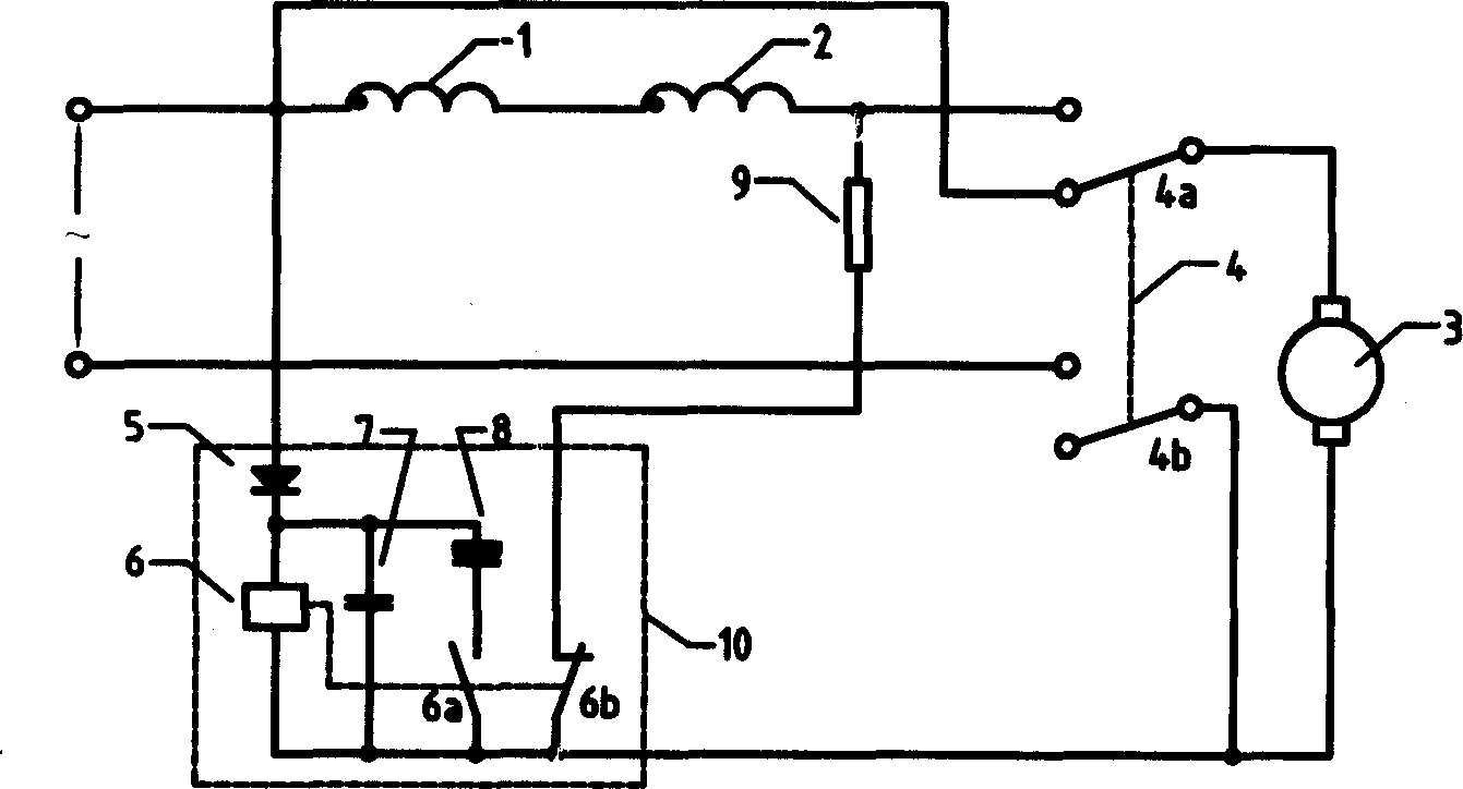 Series electric machine with electric braking function