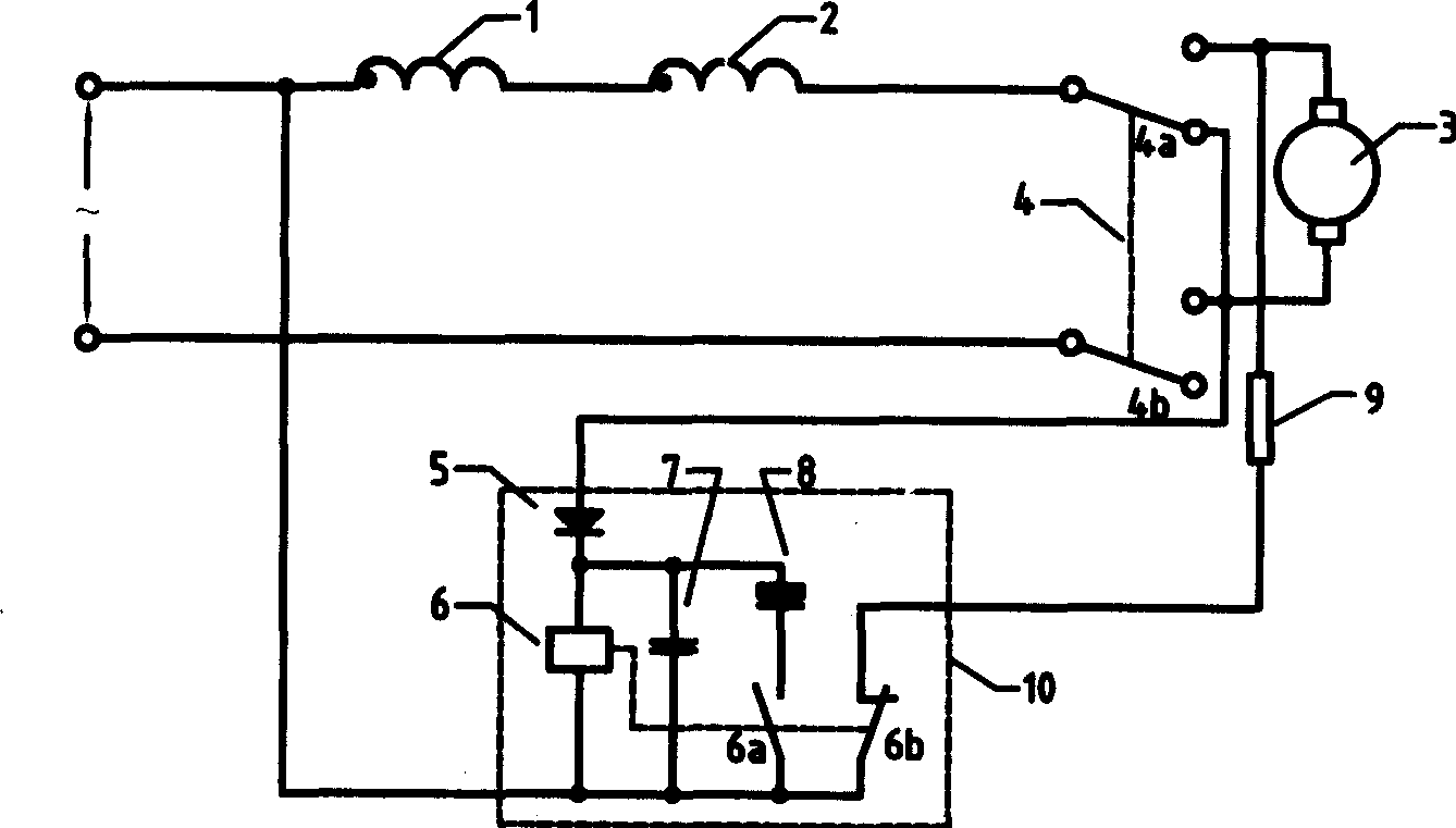 Series electric machine with electric braking function