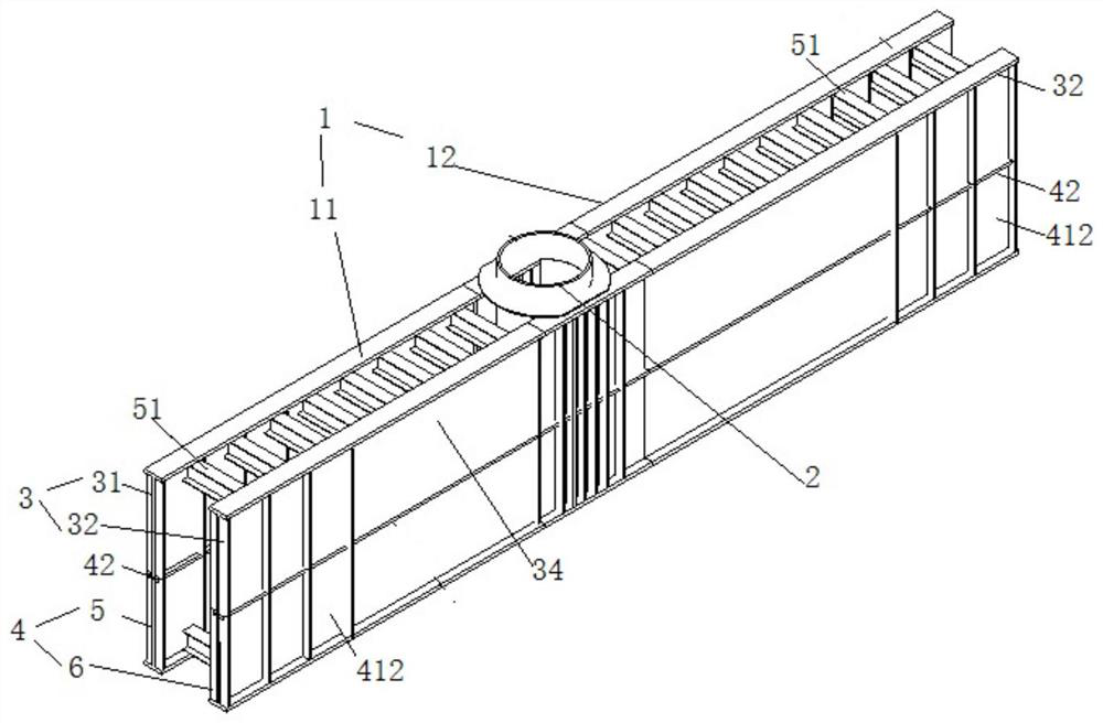 An ultra-large and ultra-wide double-combined I-shaped steel beam and its segmented installation method