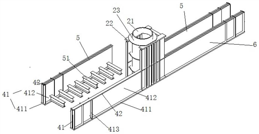 An ultra-large and ultra-wide double-combined I-shaped steel beam and its segmented installation method