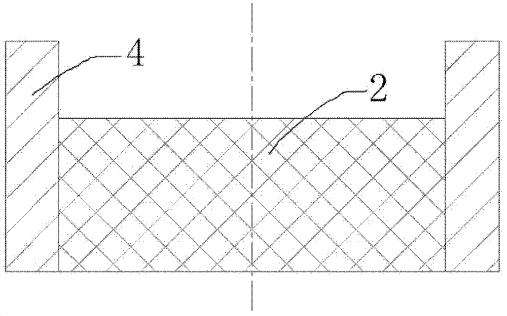 Composite structural target for arc ion plating deposition magnetic material coating and application of composite structural target