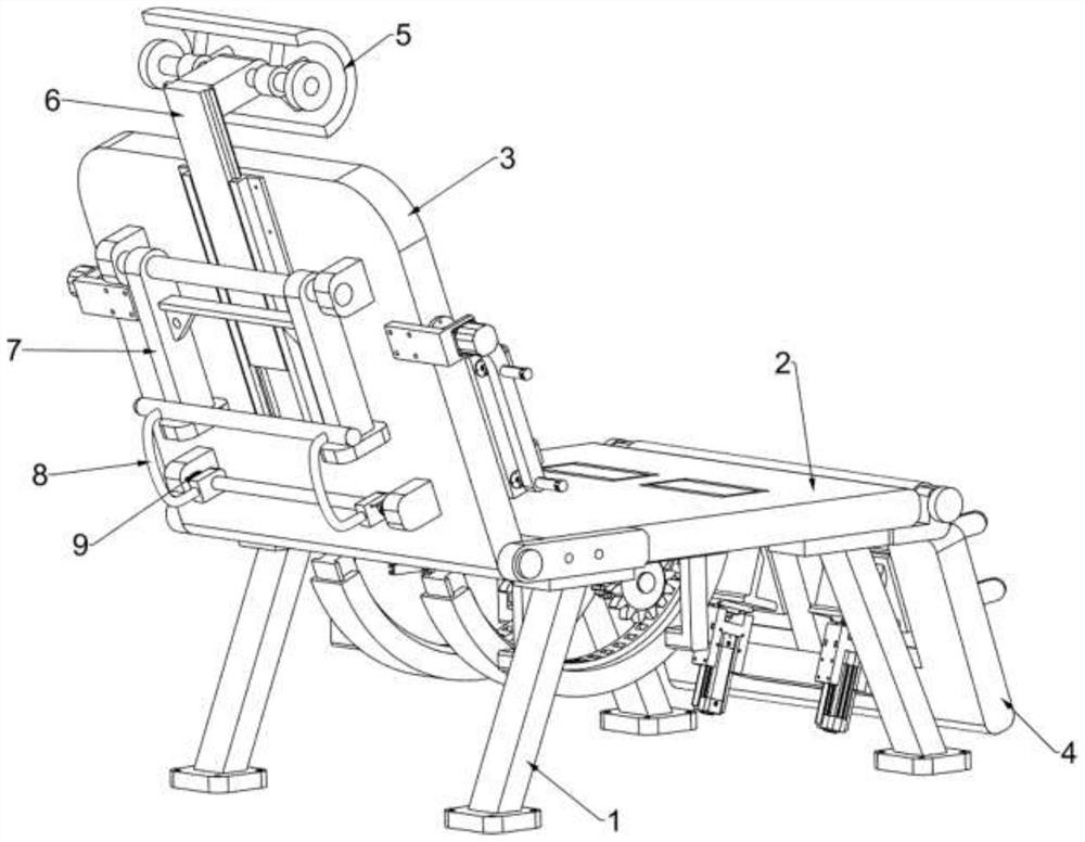 Prenatal delivery auxiliary training device for pregnant woman for nursing in obstetrics and gynecology department