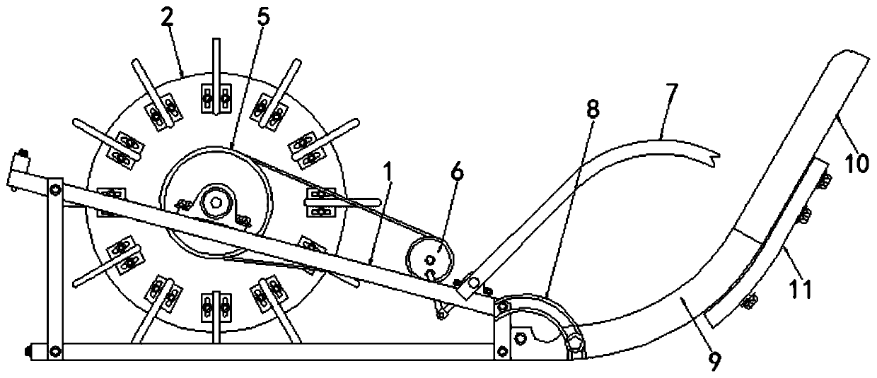 Walking transplanter with adjustable transplanting depth based on gear transmission principle