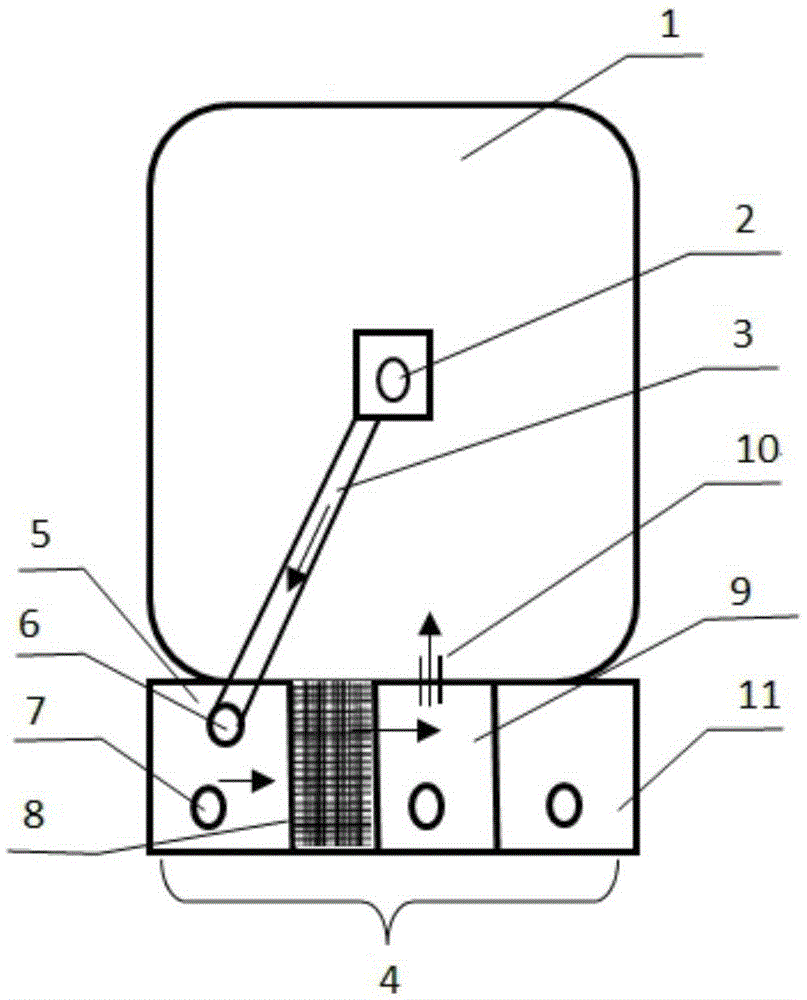 Simple circulating water prawn culture pond water processing system