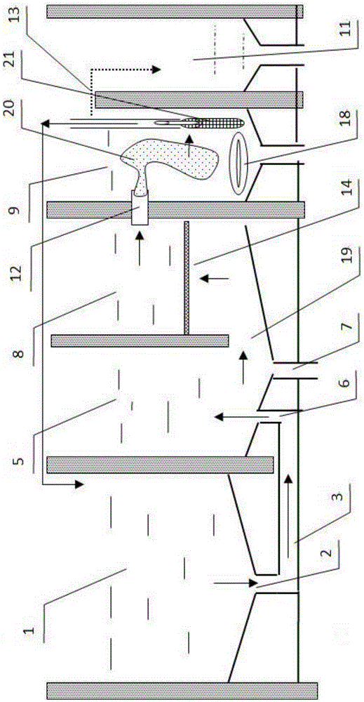 Simple circulating water prawn culture pond water processing system