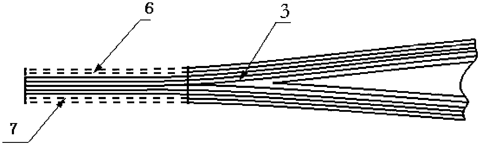 Repair method of composite main paddle with hinge moment variance