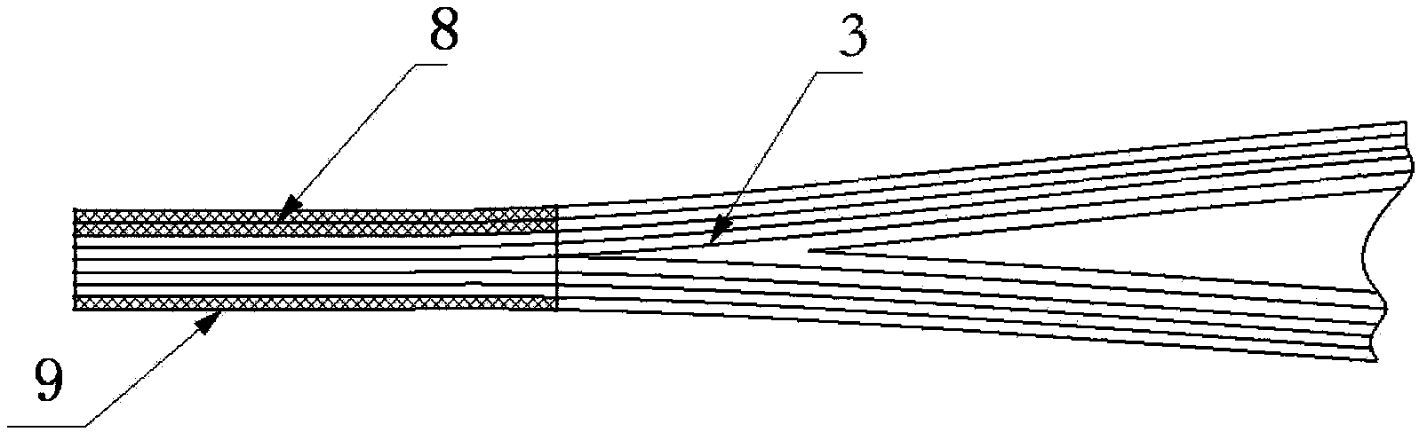 Repair method of composite main paddle with hinge moment variance