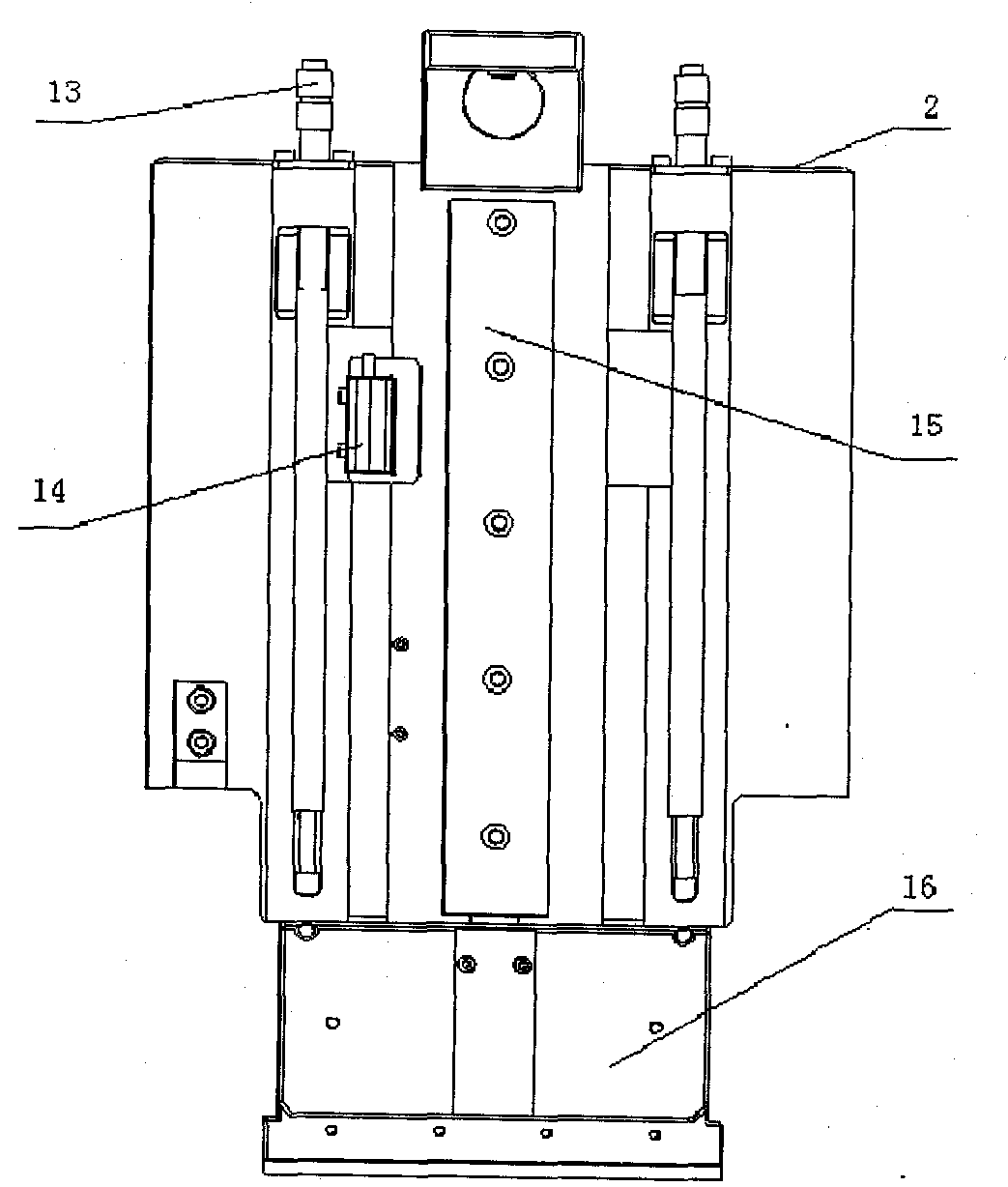 Printing pressure control device of battery plate printer