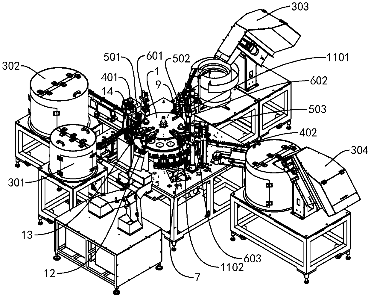 Assembly detection equipment for nasal cavity spray pump