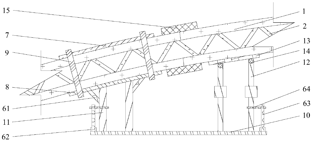 Construction method of concrete-filled steel tube arch bridge mounting system