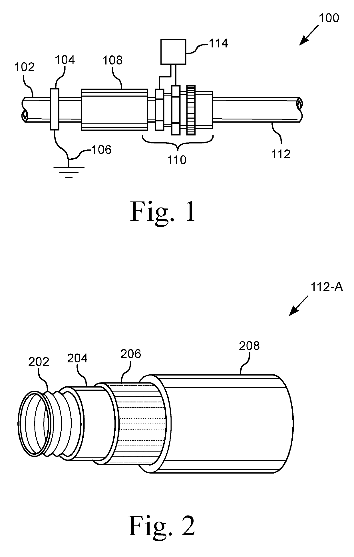 Lightning resistant gas tubing system