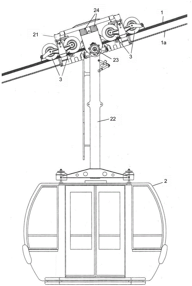 Rollers, especially track rollers or load rollers for aerial ropeway systems