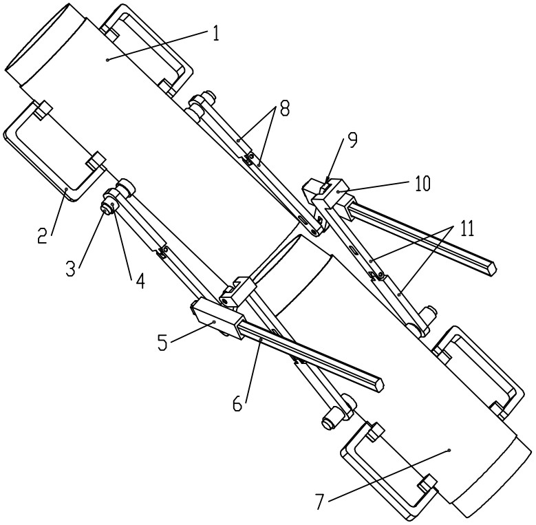 Universal quick connecting and disconnecting connector device for large pipeline