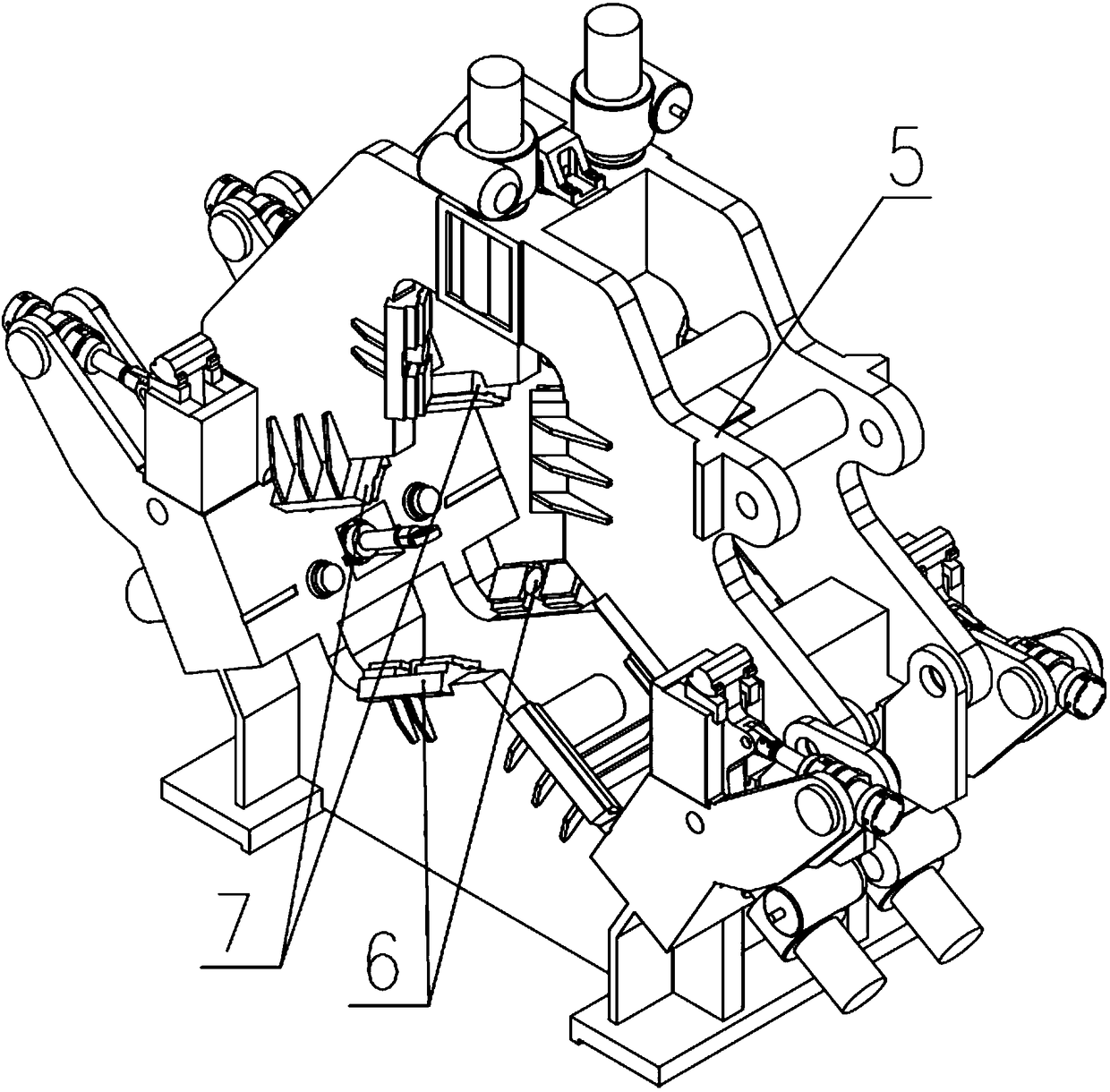 Slant wedge locking device for eliminating clearance of rotating drum of oblique rolling machine and oblique rolling machine