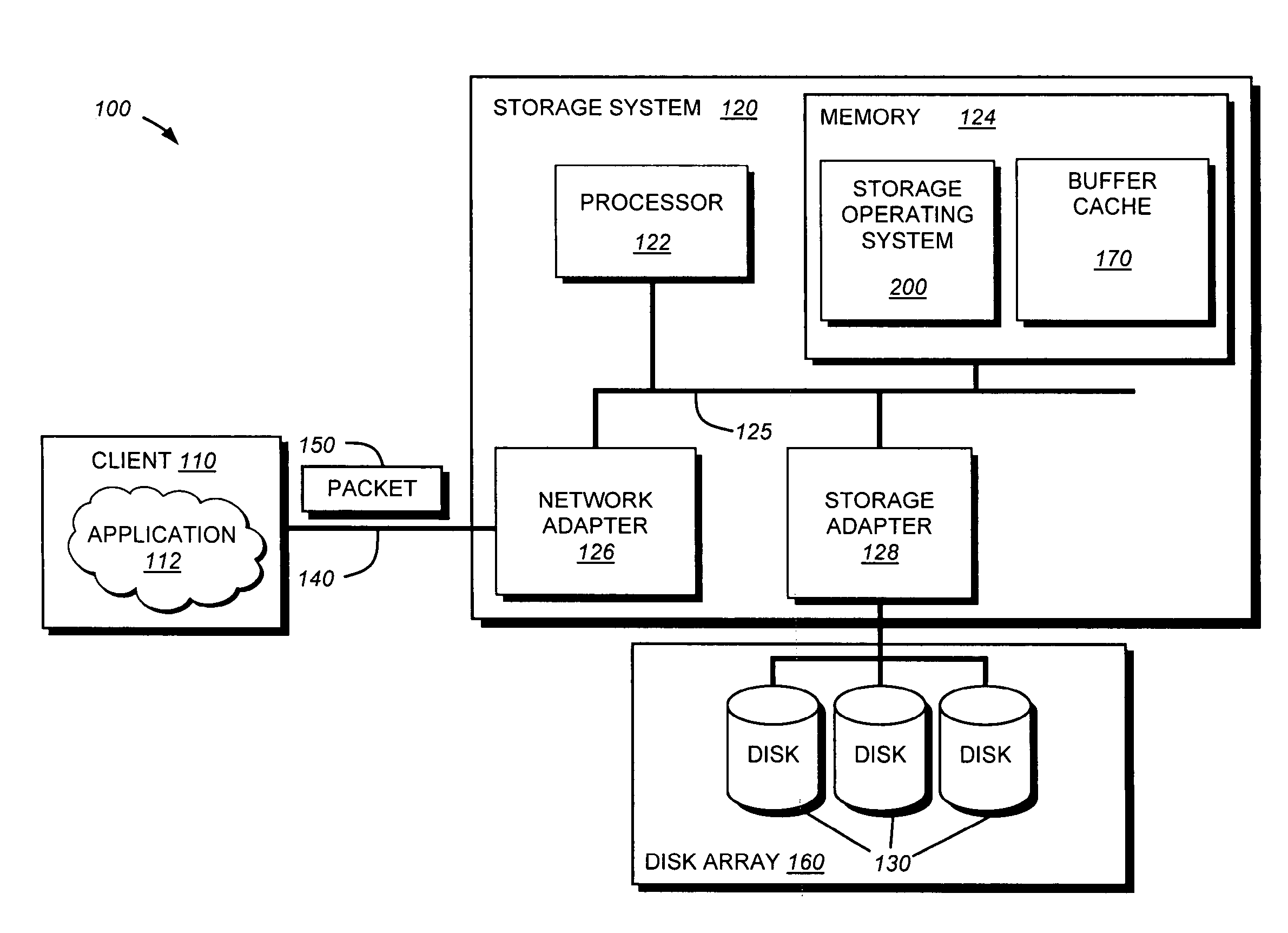 System and method for maintaining mappings from data containers to their parent directories