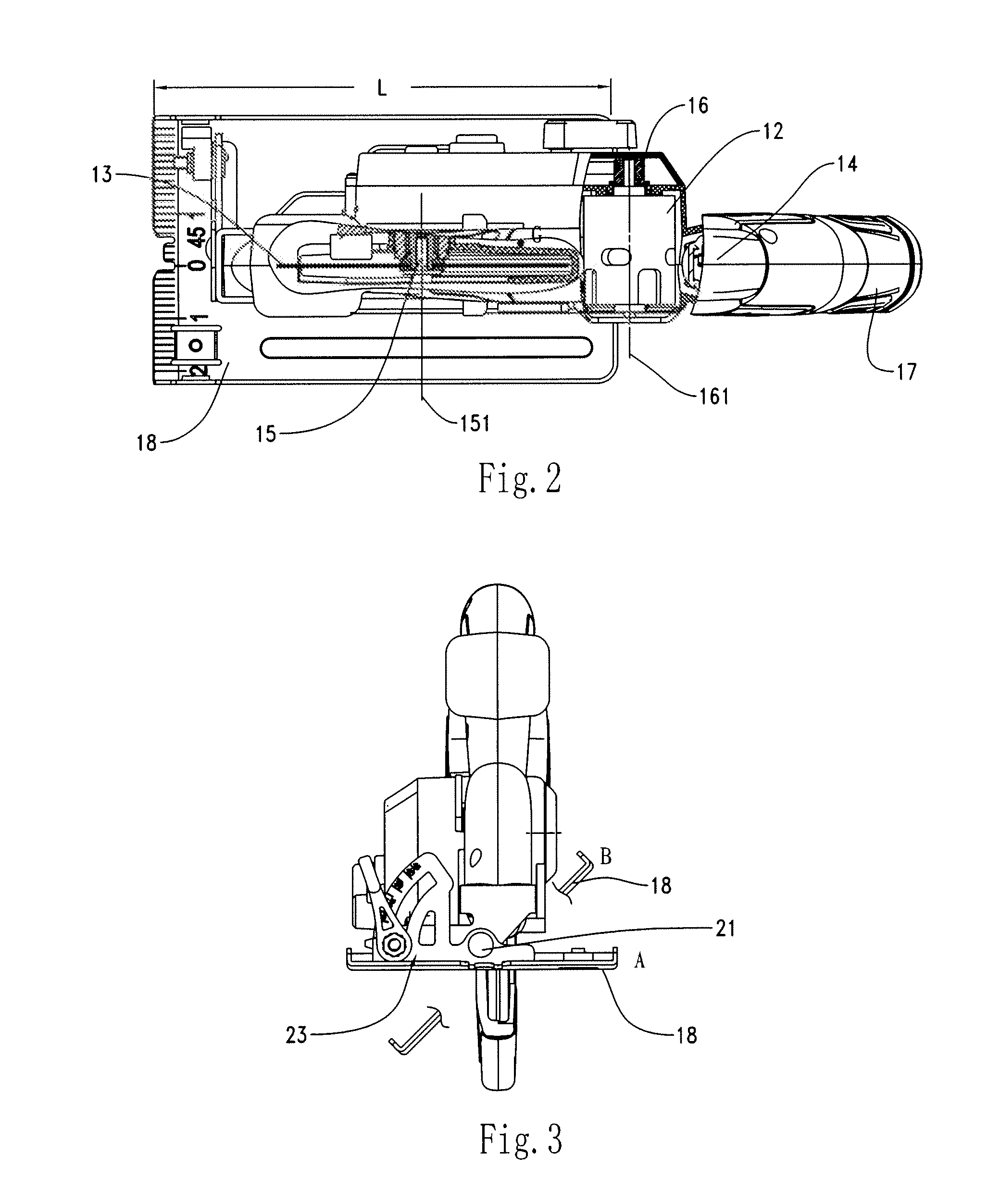 Circular saw having a direct current power supply