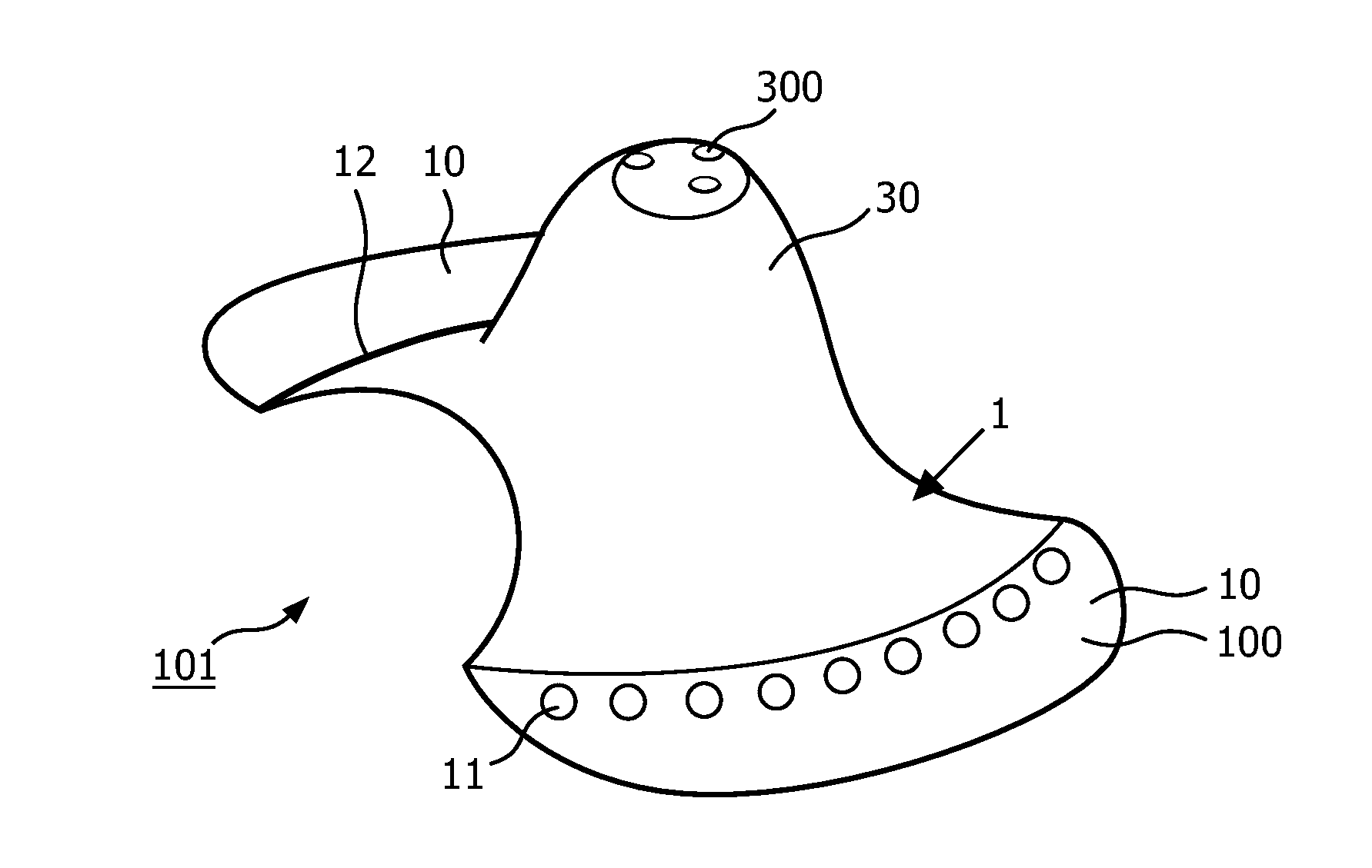 Device and method for guiding latch-on