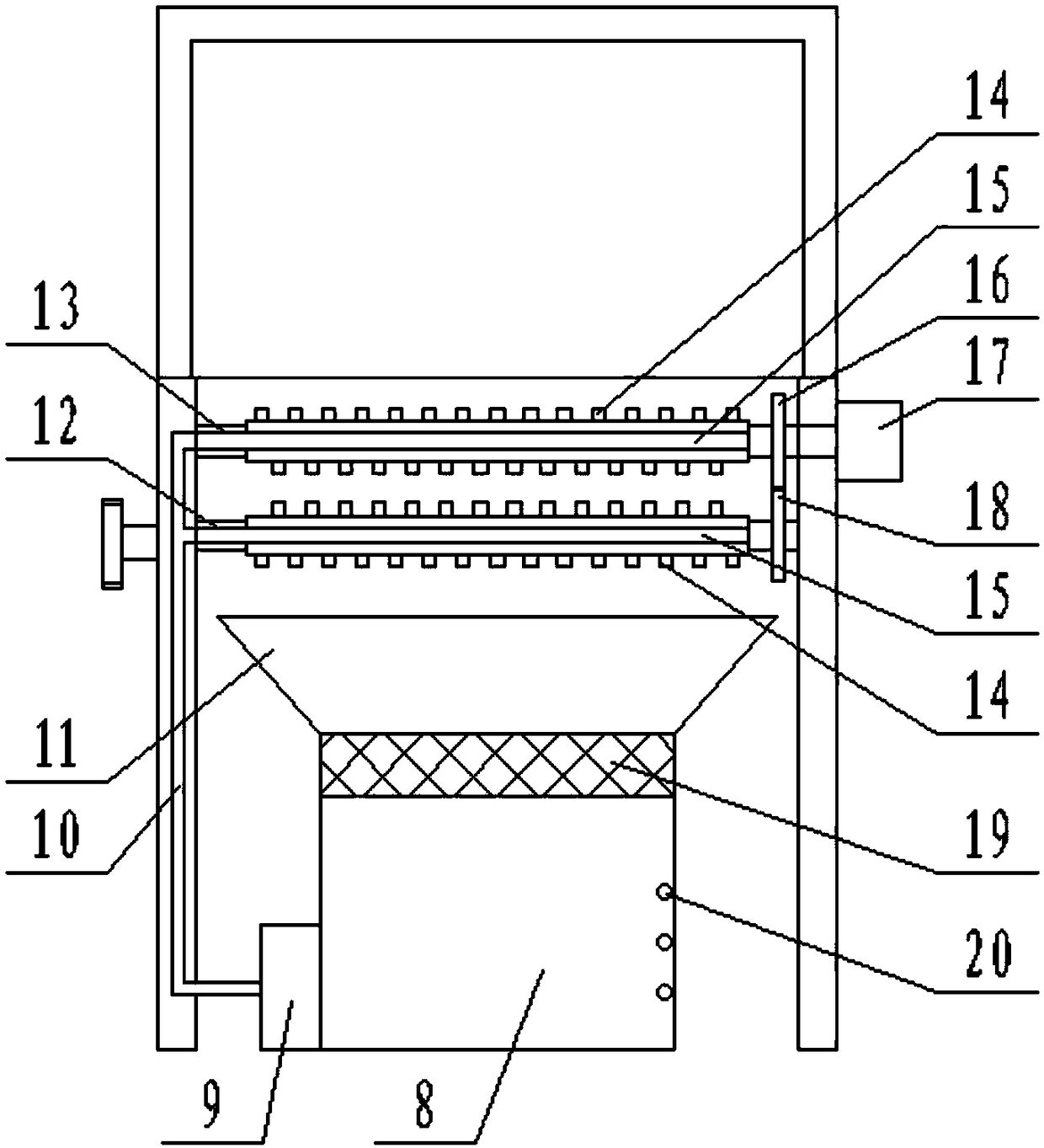 Quartz glass cleaning device