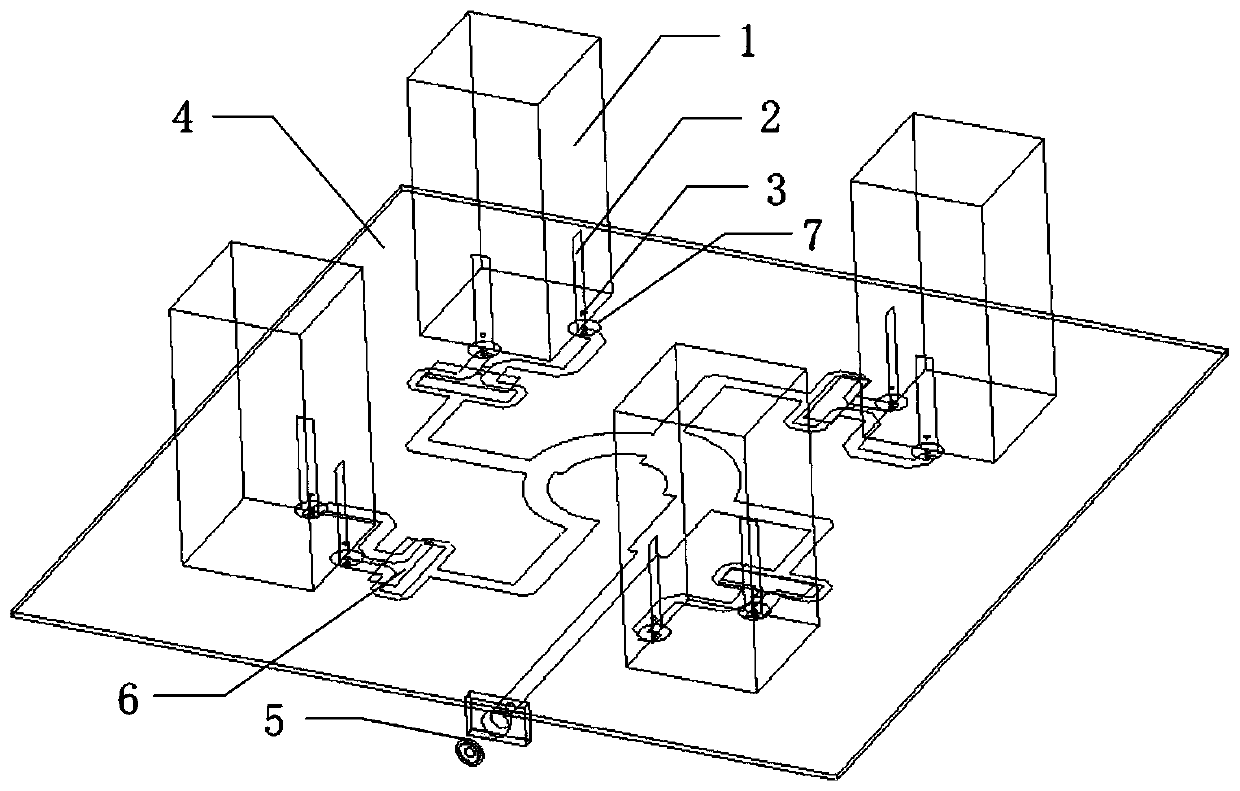 Sequential phase feed circular polarization dielectric resonant antenna array