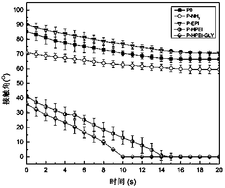 Preparation method of superhydrophilic anti-pollution PVDF (polyvinylidene fluoride) separation membrane